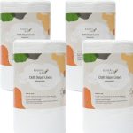 KaWaii Baby Cloth Diaper Liners Biodegradable Unscented Nappy Liner Rolls, SGS Certified 11 X 7”, 100 Sheets/Roll - Pack of 4 Rolls